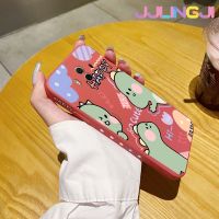 Jjlingji เคสสำหรับ Huawei Mate 10 Pro การ์ตูนไดโนเสาร์มีความสุขน่ารักเคสมือถือนิ่มบางเคสขอบสี่เหลี่ยมด้านข้างกรอบซิลิโคนเคสป้องกันการกระแทก