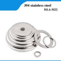 304 stainless steel gasket ultra-thin metal screw flat washer standard increase thickening meson washer M2 M3 M5 M M8 M10 M20