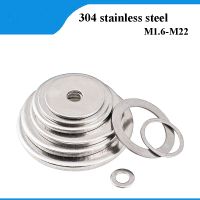 304 Gasket Stainless Steel Ultra Tipis Datar Sekrup Mesin Cuci Standar Meningkatkan Penebalan Meson Mesin Cuci M2 M3 M5 M m8 M10 M20