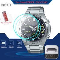 2PCS Tempered Glass For Casio EDIFICE EFV-C110D Watch Screen Protective Film Water-proof Glass Protector For Casio EFVC110D