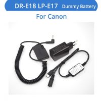 DR-E18 LP-E17 Dummy Battery Spring PD Charger USB C Power Bank Cable For Canon EOS RP 77D 750D 800D 850D 9000D X9i X10 T6st8i