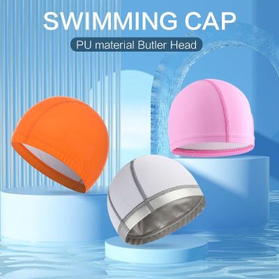 หมวกผู้ใหญ่ยืดได้แห้งเร็วหมวกว่ายน้ำกันน้ำฟรีไซส์สำหรับเด็กหูนุ่มสบายป้องกันผมน้ำหมวกกีฬาฤดูร้อน