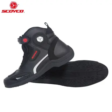 Scoyco Motorcycle Boots Botas Moto Microfiber Leather Motocross Off-Road  Racing Boots Motorbike Riding Shoes Men Moto Boots