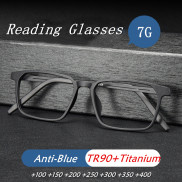 OYKI Titanium Mens Reading Glasses TR90 Chống ánh sáng xanh Máy tính Khung
