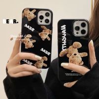 ?Ready Stock ? Compatible For iPhone 14 11 13 12 Pro Max 7 8 6 6S Plus XR Xs Max 7 8 SE 2020 6 6s Cute little bear TPU soft silicone candy case shockproof case protection Back Case