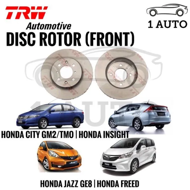 TRW FRONT BRAKE DISC ROTOR HONDA CITY TMO GM2