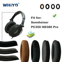 เปลี่ยนแผ่นรองหูฟังสำหรับ Sennheiser PC350 HD380 PC 350 HD 380 ชุดหูฟัง Pro อะไหล่หนัง Earmuff หูฟังปก-jiaoyh