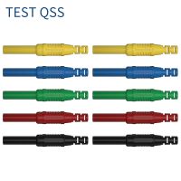 hot℡✁♣  QSS 10PCS 4MM Banana Plug Female Socket Extension Cord  Electrical Q.10051