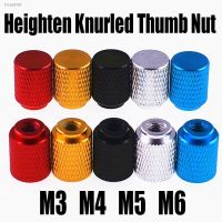 ۩ 1PCS M3 M4 M5 M6 Color Aluminum Heighten Knurled Thumb Nut Blind Hole Extended Step Hand Tighten Nut Adjusting Nut For DIY/Model