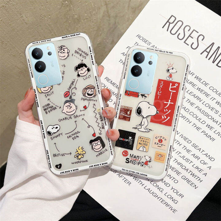 เคสการ์ตูนสำหรับ-vivo-v29-5g-2023เคสหลังซิลิโคนใสลายการ์ตูนน่ารักแบบสนูปี้ชาร์ลีเคสโทรศัพท์นิ่มลาย-v29-vivo-vivov29-5g