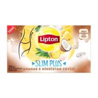 ?Food for you?  ชา lipton ลิปตันสลิมพลัส สับปะรดมะพร้าว  Slim Plus Tea สำหรับผู้ดูแลรูปร่างและสุขภาพ ขนาดบรรจุ 20 ซอง