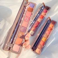 พาเลทอายแชโดว์ 9สี เนื้อดินน้ำมัน สีสวย ติดทน กันน้ำ 9ช่อง