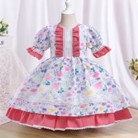 Toddler Kids Girls Loyal Court Dresses for Spanish Style Infant Baby Flower Elegant Lolita Cos Birthday Party Princess Costume