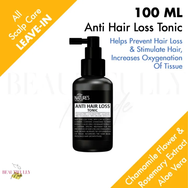 Natures Organic Sense Anti Hair Loss Tonic (No / Low Alcohol for Sensitive  Scalp Type) 100ml - Hair Growth Tonic (Advanced Hair Regrowth Treatment for  Men / Women) | Lazada Singapore