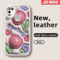 เคส JIUMOO สำหรับ Infinix ขายดี10 Play เคส X688C ลายการ์ตูน3D ดอกไม้น่ารักใหม่กันกระแทกเคสใส่โทรศัพท์หนังลวดลายสร้างสรรค์เคสนิ่มเลนส์กล้องถ่ายรูปเคสป้องกันทุกอย่าง