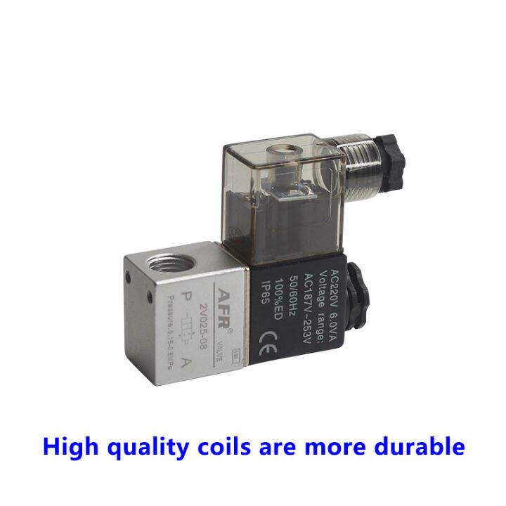 2V025-08 Valve 12v 24v 220v Airtac Type Pneumatic Solenoid Valve 2 ...