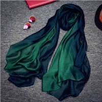 ▼ Luxury Solid Hijab Scarf Women Muslim Headband Design Chiffon Crinkle Bandana Shawl Fashion Muffler Gradient Color Scarf