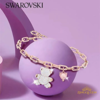 สร้อยข้อมือ Swarovski Teddy หมีสวารอฟสกี้ ของแท้ 100% กำไลข้อมือ ของขวัญสำหรับคนพิเศษ ซีรี่ย์เกาหลี พร้อมส่ง