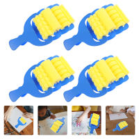 Teniron 12pcs Sponge Brush Roller Children Paint Brush Graffiti Sponge Brush Kids Drawing Brush Roller