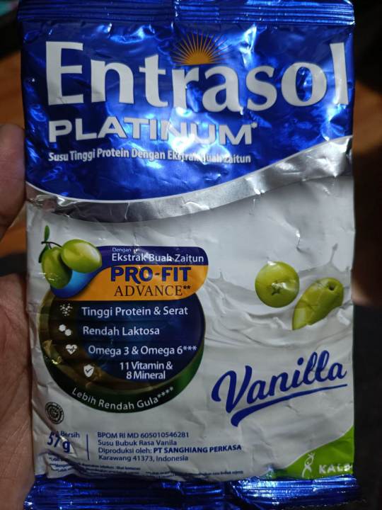 Susu Entrasol Platinum Rasa Vanila #susuorangtua Entrasol Platinum Susu ...