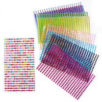 【hot】●✓  3-6mm Glitter Face Jewels Eyeshadow Stickers Adhesive Eyebrow Decoration