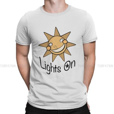 Fnaf Game Security Breach Tshirt For Men Lights On Soft Tee T Shirt Novelty Trendy Loose 100% Cotton Gildan