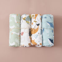 Kangobaby # My Soft Life #4Pcs Set All Season Breathable Baby Muslin Swaddle Blanket ผ้าขนหนูอาบน้ำทารกแรกเกิดผ้าห่มห่อทารก