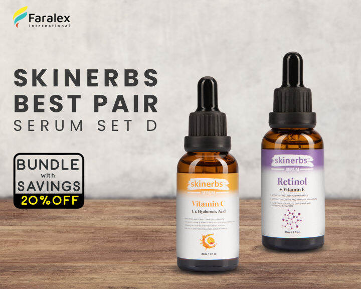 SKINERBS BUNDLE FIB0028 Best Pair Serums Set D with Retinol and