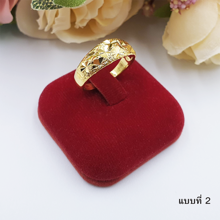 แหวนทอง-คละลาย-ใส่สวยมั่นใจ-ใส่แทนแหวนทองแท้ได้-สินค้าขายดี-พร้อมส่งทันใจ-แหวนทองเหลืองแท้-ชุบเศษทองแท้-ทองไมครอน-ทองปลอม
