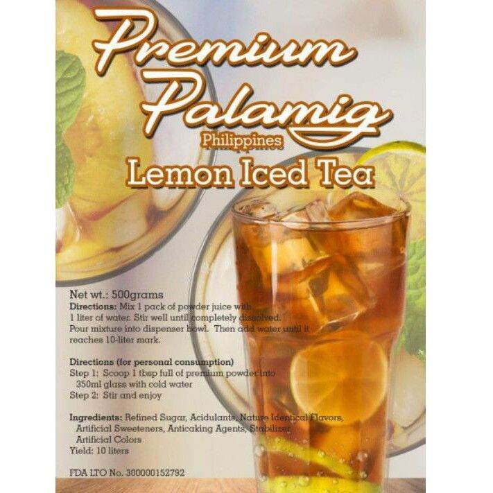 500 grams Premium Lemon iced tea juice Lazada PH