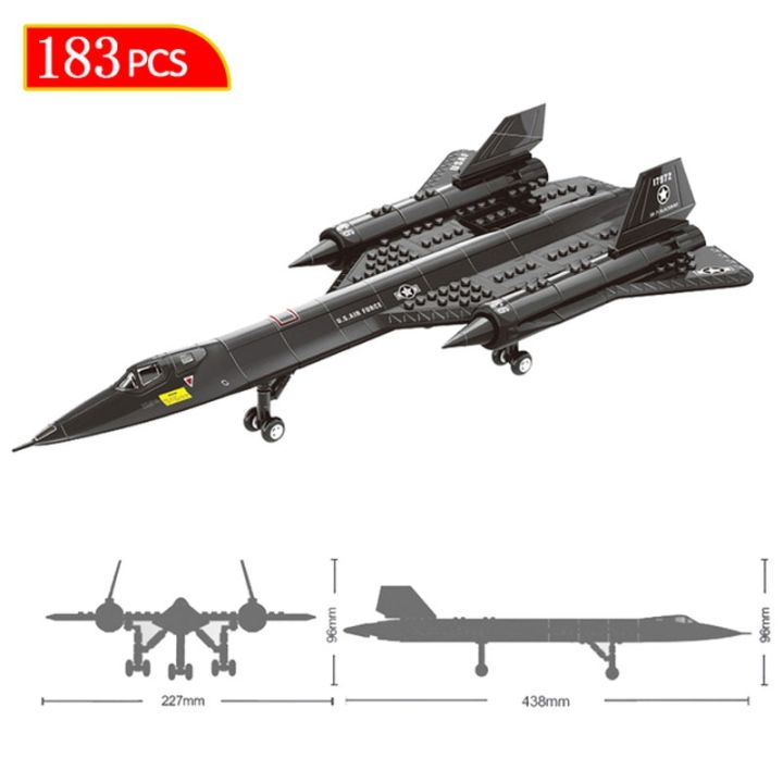 กองทัพอากาศสหรัฐ-sr-71เครื่องบินลาดตระเวนหุ่นอัลลอยบีแบล็กเบิร์ดของเล่นเด็กของขวัญประกอบตึกเครื่องบินรบ