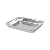 ถาดเหลี่ยมสเตนเลส CPK 0.8 32X27X4.8 ซม.RECTANGULAR STAINLESS STEEL TRAY CPK 0.8 32X27X4.8CM **คุณภาพดี**