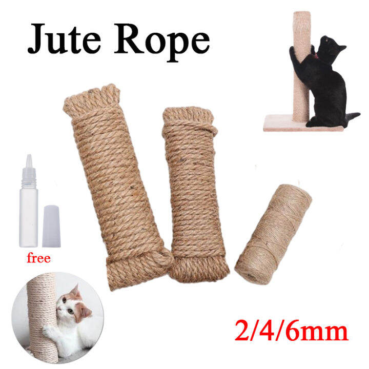 10m Sisal Rope Jute Rope DIY Cat Climbing Frame Scratching Desk Legs