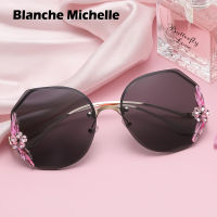 New Fashion Sunglasses Women Rhinestones UV400 Gradient Diamond Sun Glasses Luxury Designer Sunglass Vintage Oculos With Box