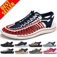 ↚【จัดส่งฟรี】KEEN[จัดส่งที่รวดเร็ว1-3วันมาถึง] ย้อนยุครองเท้าผู้ชายรองเท้าแตะกลางแจ้งกีฬาผู้หญิงรองเท้าชายหาดรองเท้าคู่แห้งเร็วรองเท้าลำลองระบา