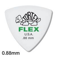 เลือก Dunlop. 456R ยืดหยุ่น Tortex JAZZ 3ด้านกันลื่นอะคูสติก/ กีต้าร์ไฟฟ้าเลือกความหนา: 0.50/0.60/0.73/0.88/1.00/1.14มม.