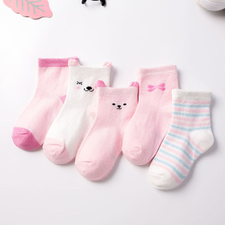 5pairslot-childrens-socks-summer-cotton-cartoon-animal-baby-socks-carrot-girls-mesh-cute-newborn-boy-toddler-kids-socks