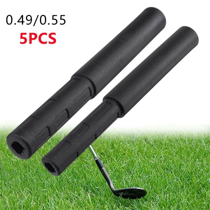 5pcs-black-golf-club-graphite-shaft-extensions-rods-irons-putter-extender-sticks-outdoor-shaft-putter-golf-accessories