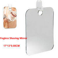 กระจกโกนหนวดแบบพกพา Fogless Mirror 17ซม. X 13ซม. กระจกแต่งหน้า Home Ho อะคริลิค Washroom Travel อุปกรณ์เสริมคุณภาพสูง Women