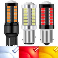 2pcs 1156 1157 7443 T20 LED Car Turning Light 33 SMD 5630 5730 Auto Tail Brake Light Reverse Bulb Signal Lamp 12V DRL Lights