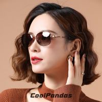 CoolPandas 2022 New Style Womens Sunglasses Gradient Polarized Lens Luxury Design Ladies Elegant UV400 Lunette De Soleil Femme Cycling Sunglasses