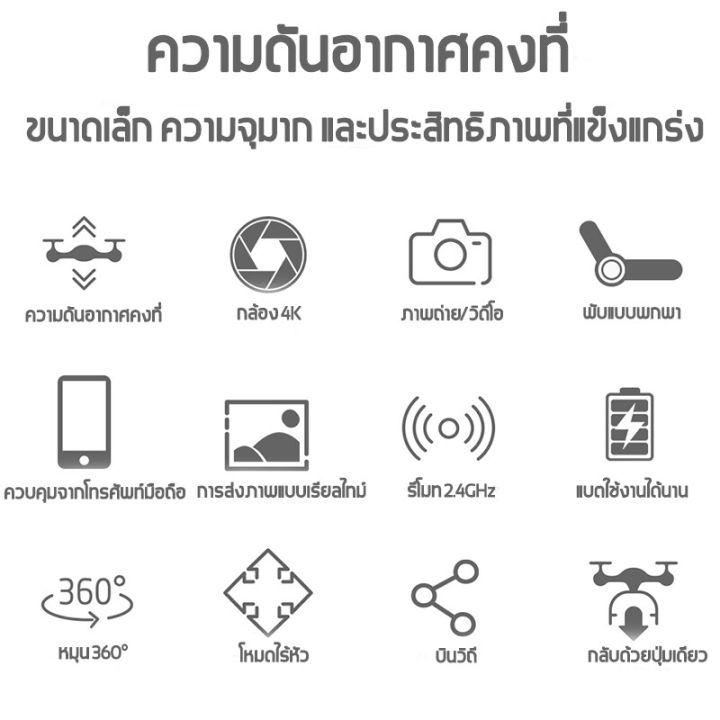 โดรนติดกล้อง-กล้องคู่-4k-เบาและพับเก็บได้-กล้องชัดสูง-โดรน-drone-โดน-โดรนบังคับ-gps-4k-โดนบังคับถูกๆๆ-โดนบังคับ-โดนบังคับกล้อง-8k-โดรนบังคับติดกล้อง-กลับอัตโนมัติที่-กล้องคู่โดรนบังคับ-โดรนบินระยะไกล-