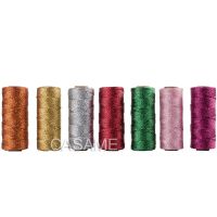 Metallic 12ply golden Gold Silver Twine Rope Baker Twines for Craft Gift Packing spools baker twine Striped Wedding Decoration General Craft