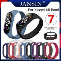 สาย สำหรับ xiaomi mi band 7 สายคล้องข้อมือไนล่อน Mi band 7 สร้อยข้อมือสายรัดข้ สำหรับ xiaomi band 7 สายนาฬิกา