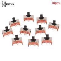 10PCS Panel PCB 8 Pin 3 Position 2P3T DP3T Slide Switch Side Knob Straight Foot Switch Handle Toggle Power Switch SK23D05 Electrical Circuitry  Parts