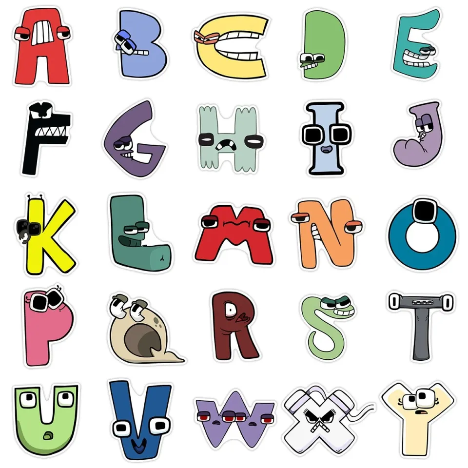 50pcs New Alphabet Lore Alphabet Legends Waterproof Decorative Graffiti  Stickers - Toys & Games - Temu New Zealand