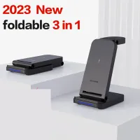 ﹍❉ 15W Wireless Charger 3 in 1 Stand Foldable for iPhone 14 13 12 11 XS XR X Apple Watch Airpods Pro Fast Charging For iWatch 7 6