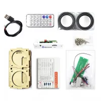 DIY Electronic Kit with Shell Bluetooth Speaker Parts Transparent Acrylic Shell