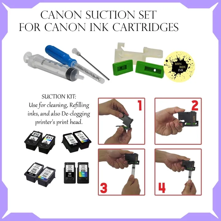 CANON Refill ClipTool KitClip Suction Cup Cartridge canon Pixma