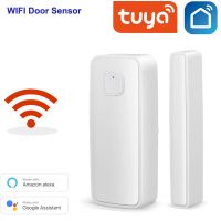 Smart Tuya WiFi Door Sensor Window Magnetic Door Open Closed Detector Security Alarm System Record Unlock Work with Alexa Google Household Security Sy